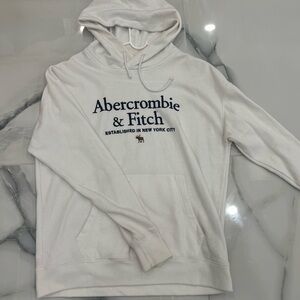 Abercrombie & Fitch Cream Hoodie for Men
